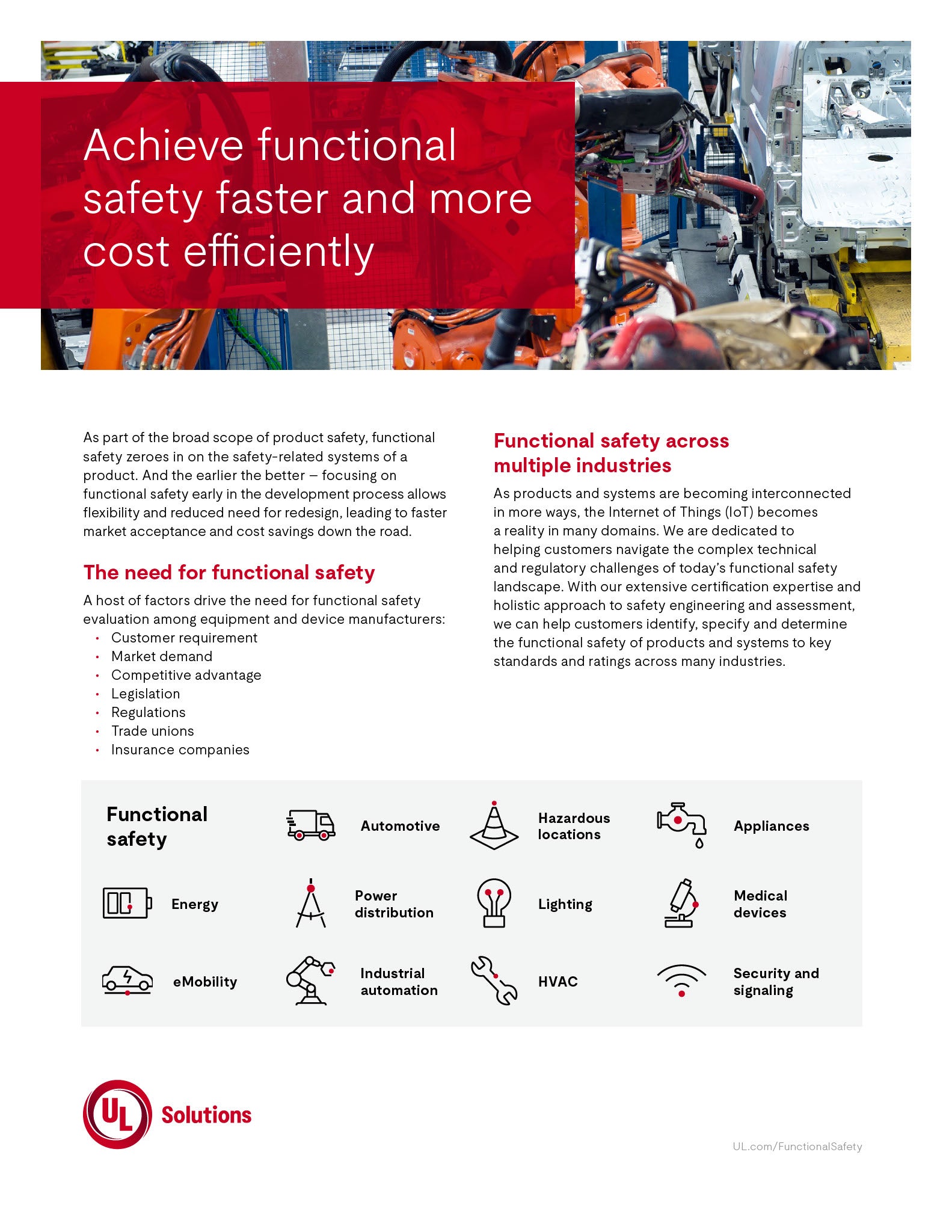 Thumbnail - functional safety services brochure