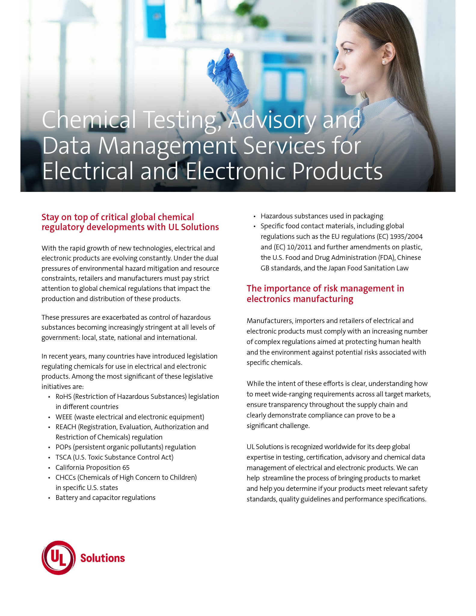 Thumbnail - Chemical Testing, Advisory and Data Management Services for Electrical and Electronic Products