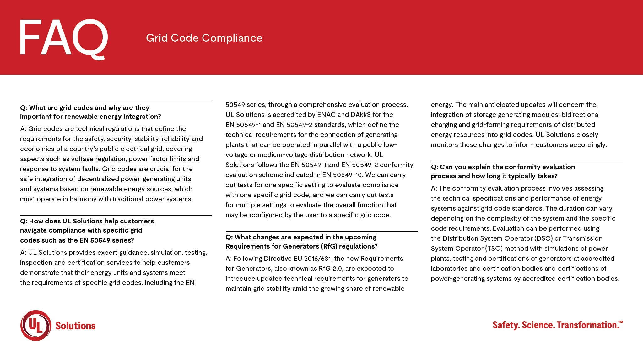 Thumbnail - Grid Code Compliance FAQs