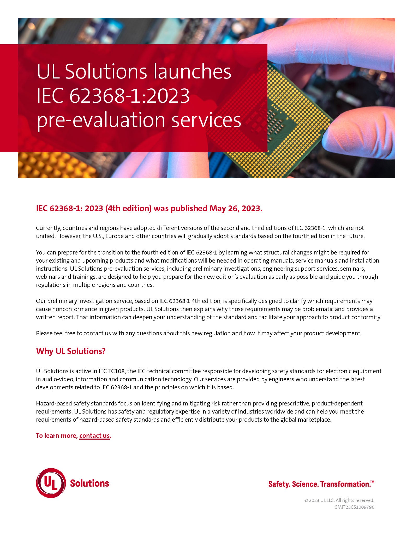 Thumbnail - Infosheet 62368 4th Ed Evaluation Services