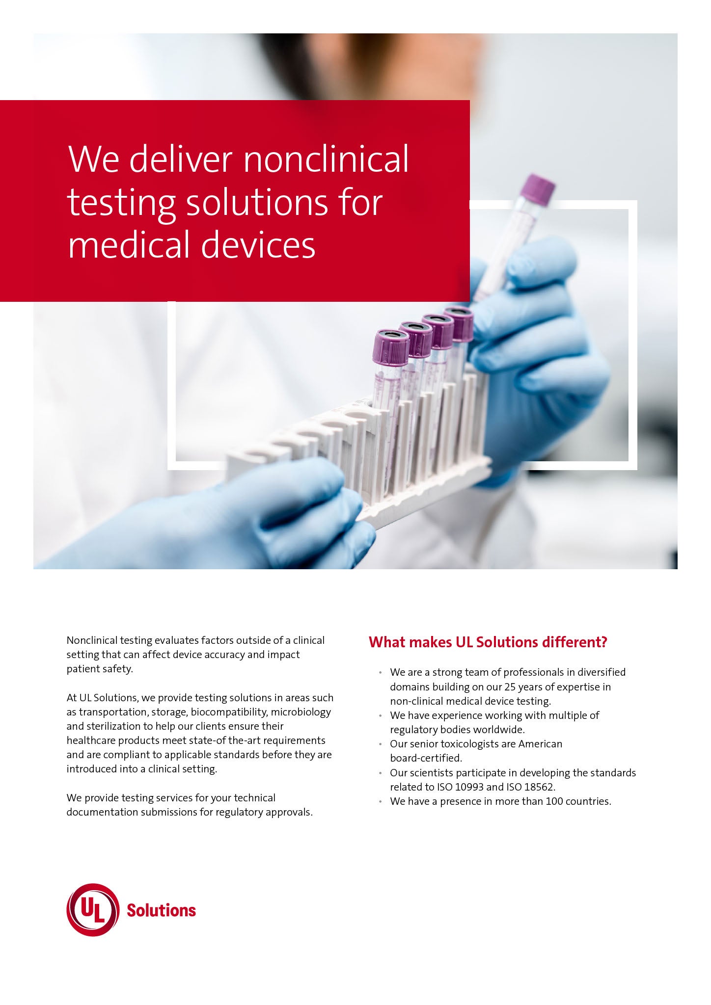 Thumbnail - UL Solutions Non-clinical Infosheet